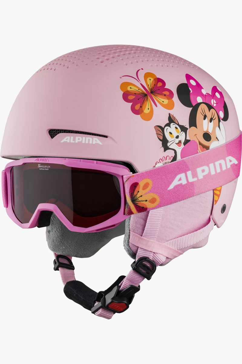 ALPINA Zupo  Kinder Skihelm + Brille