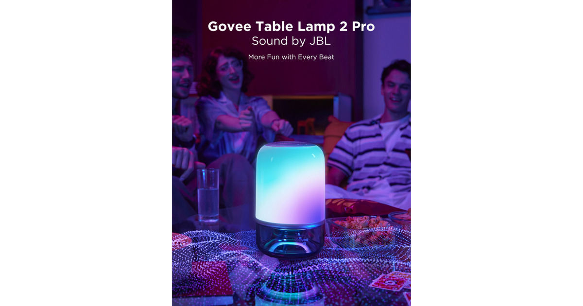 GoveeTable Lamp 2 Pro (Sound by JBL)  (Transparant)