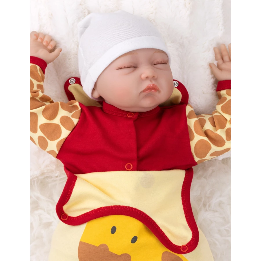 Baby Sweets 2tlg Set Strampler + Shirt Baby Giraffe rot gelb