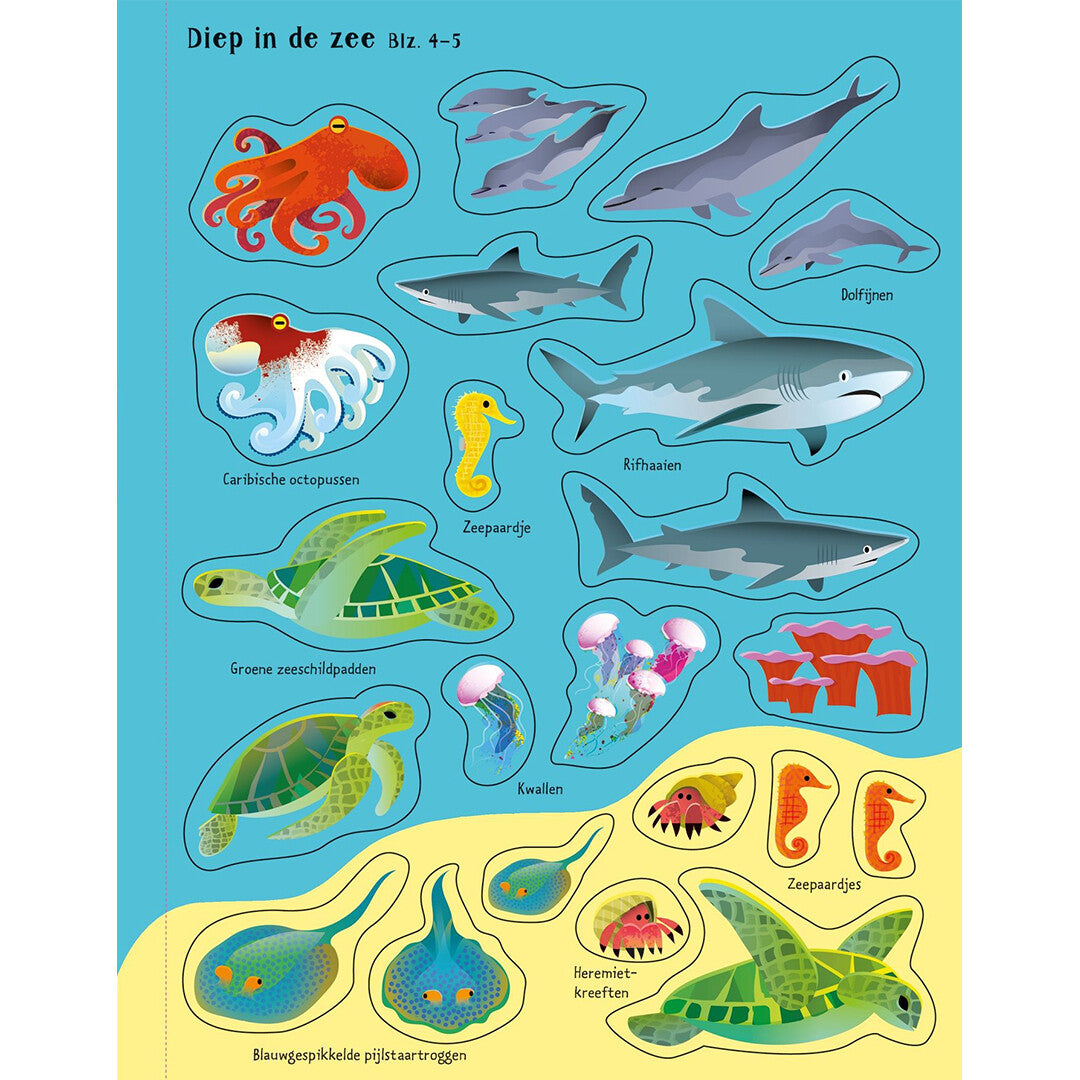 Uitgeverij usborne eerste stickerboek wilde dieren
