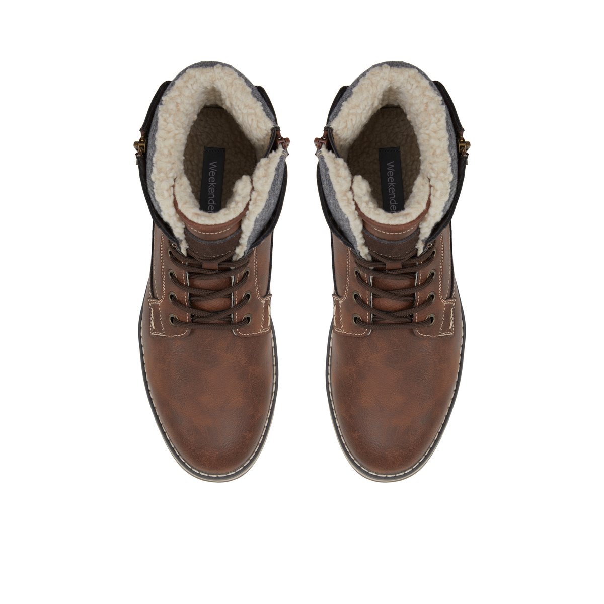 WEEKENDERS-Astiac-Bottes - Talon plat - Marron