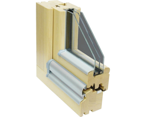 ARON Renova houten raam, grenen, gelakt, S20 grenen, 1000x1000 mm, DIN links