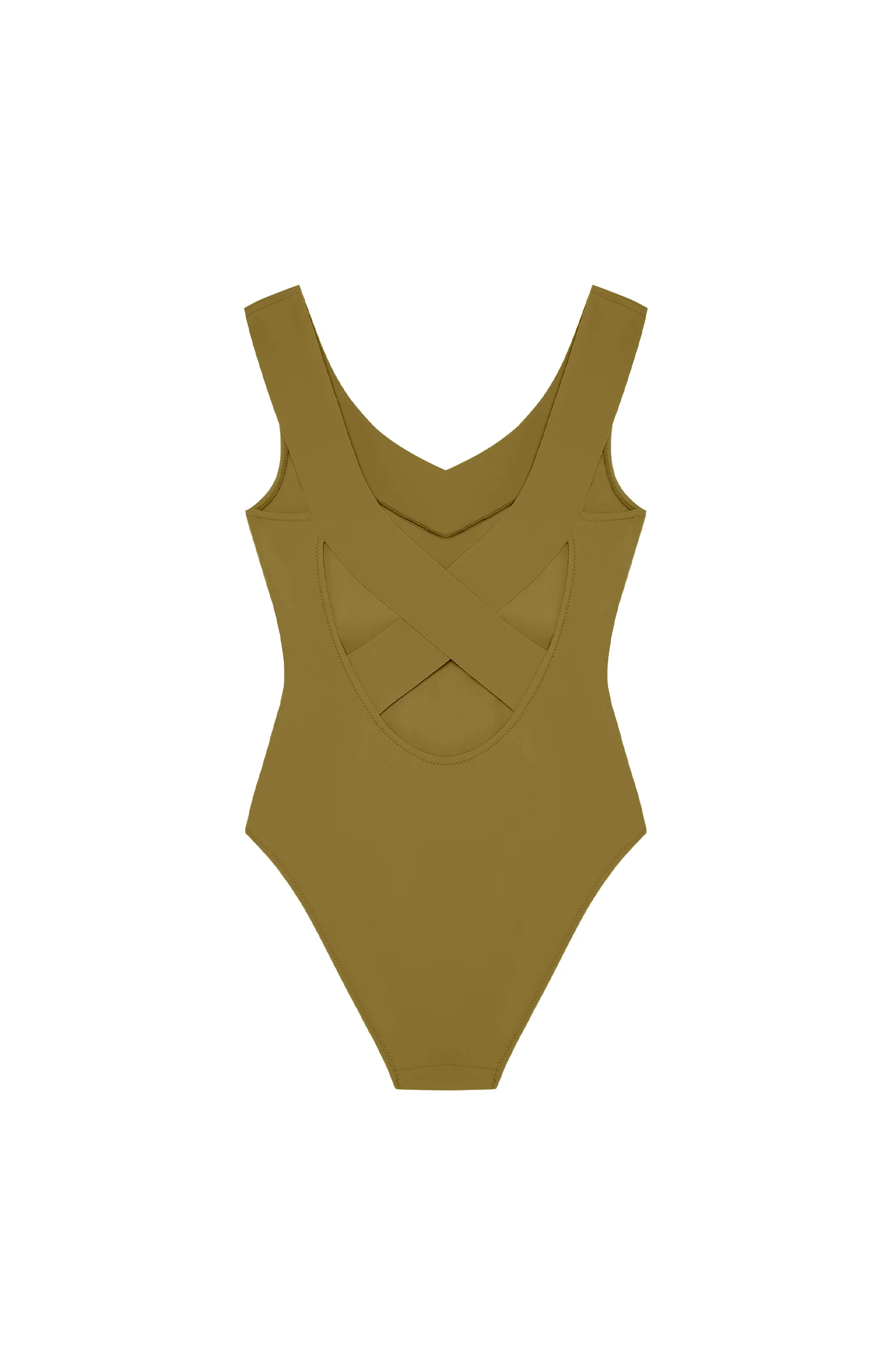 soya Maillot de bain croisé dos bronze Bronze