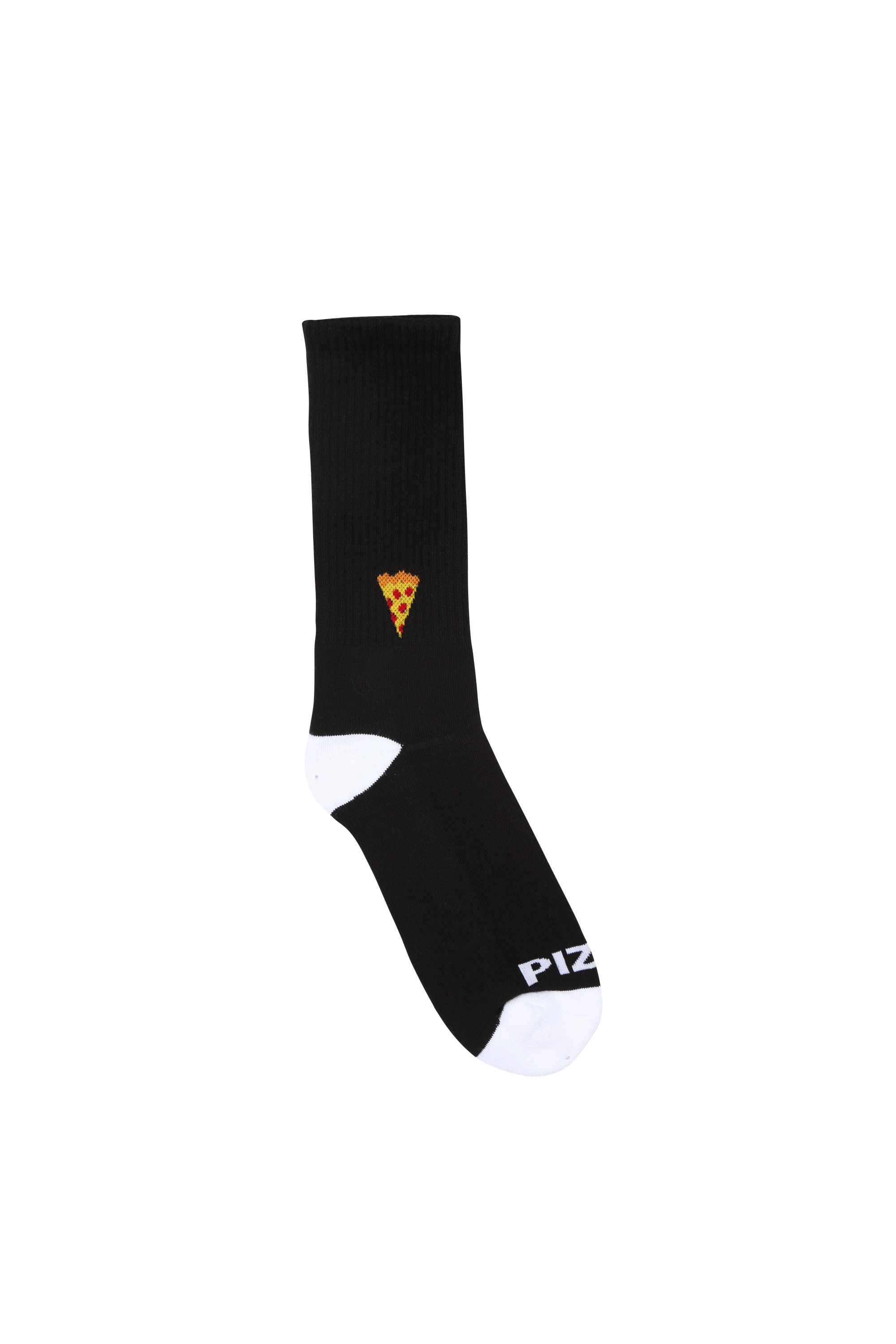 PIZZA SKATEBOARD Chaussettes  EMOJI Noir