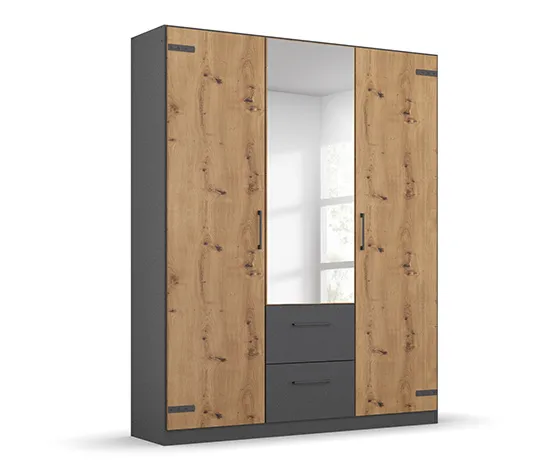 rauch Set »Butte«, groß – Bett 140 x 200 cm, Nachttisch und Schrank