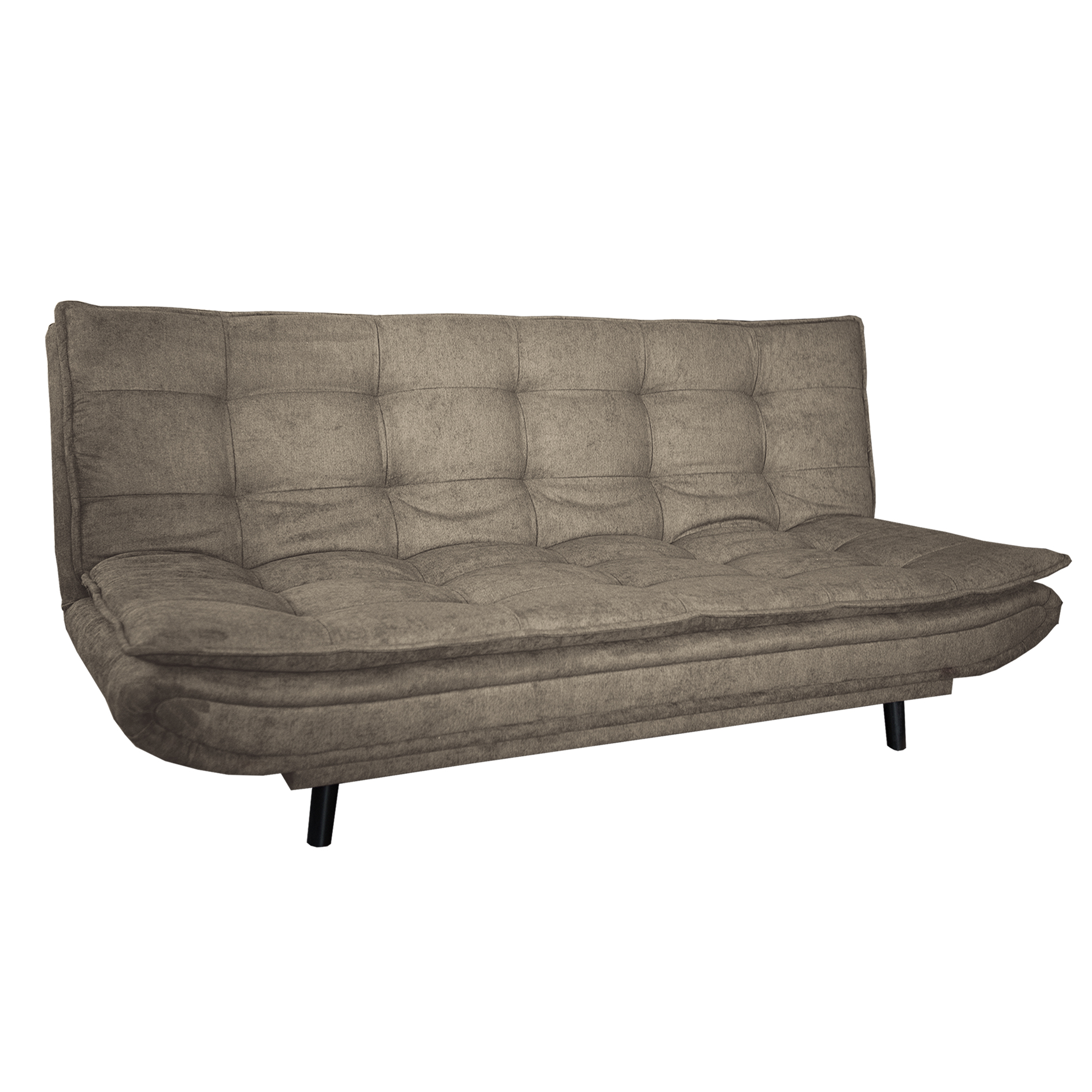 Schlafsofa - pewter grau - Microfaser - 194 cm