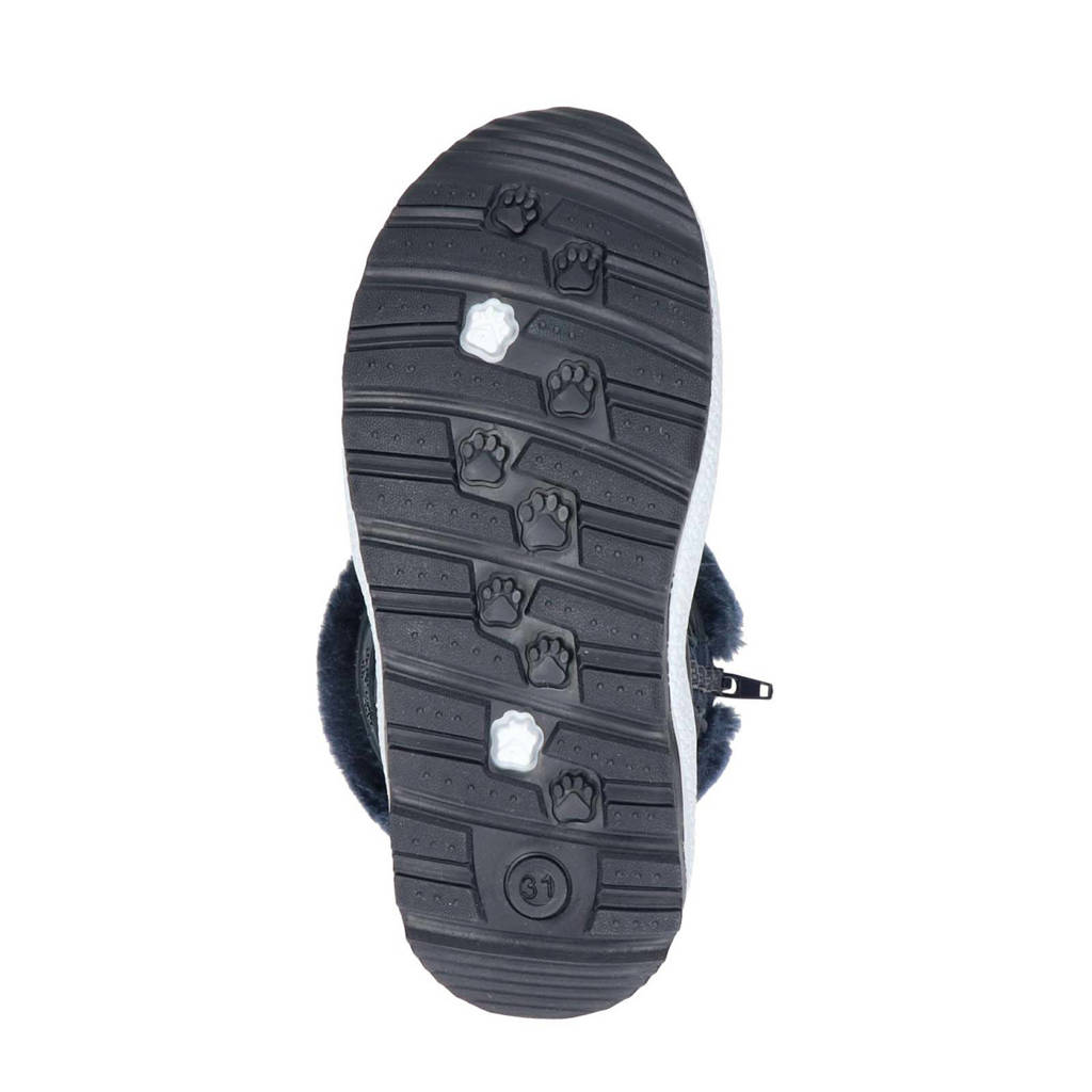 Snow Fun snowboots met strass steentjes blauw