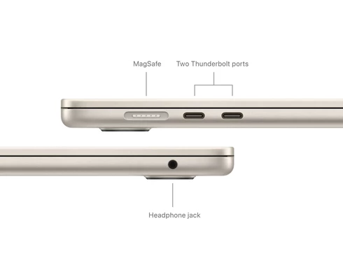 Apple 15-inch MacBook Air - M3 chip 8-core CPU   10-core GPU, 16GB RAM, 512GB SSD - Starlight