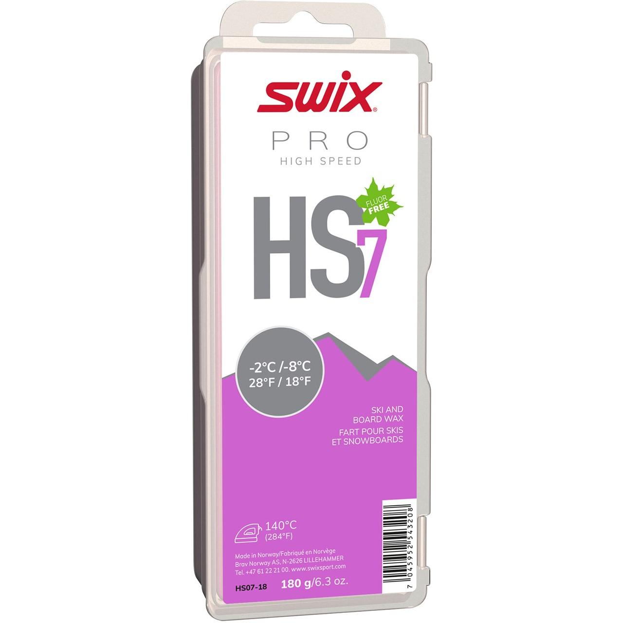 Swix HS7 Violet -2 °C/-8 °C (180 g) | Swix Ski Wachse / Waxe | Swix | S | MARKEN | XSPO