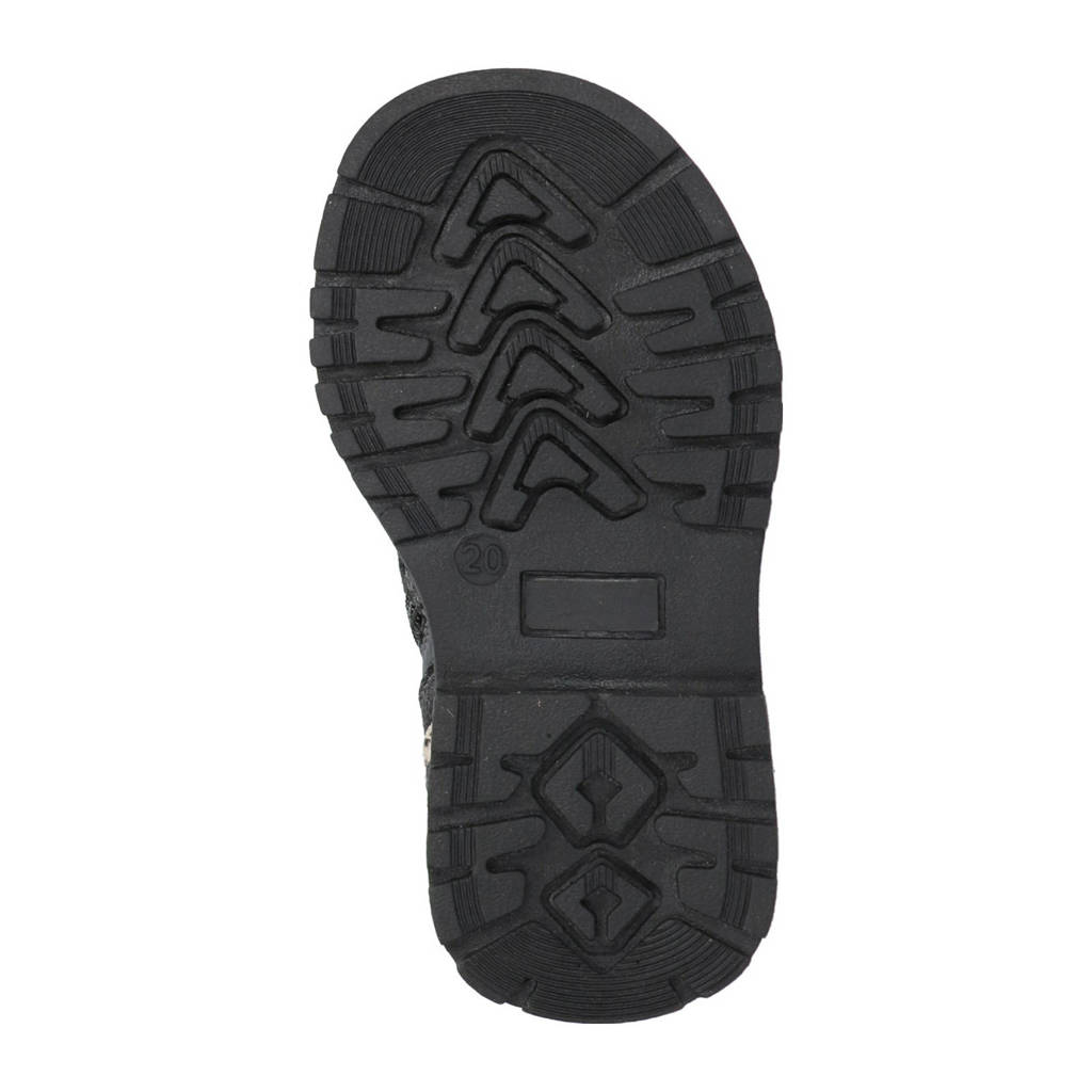 BunniesJR leren veterboots zwart