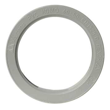 Martens verloopstuk PVC grijs 1x lijmverbinding 40x50 mm