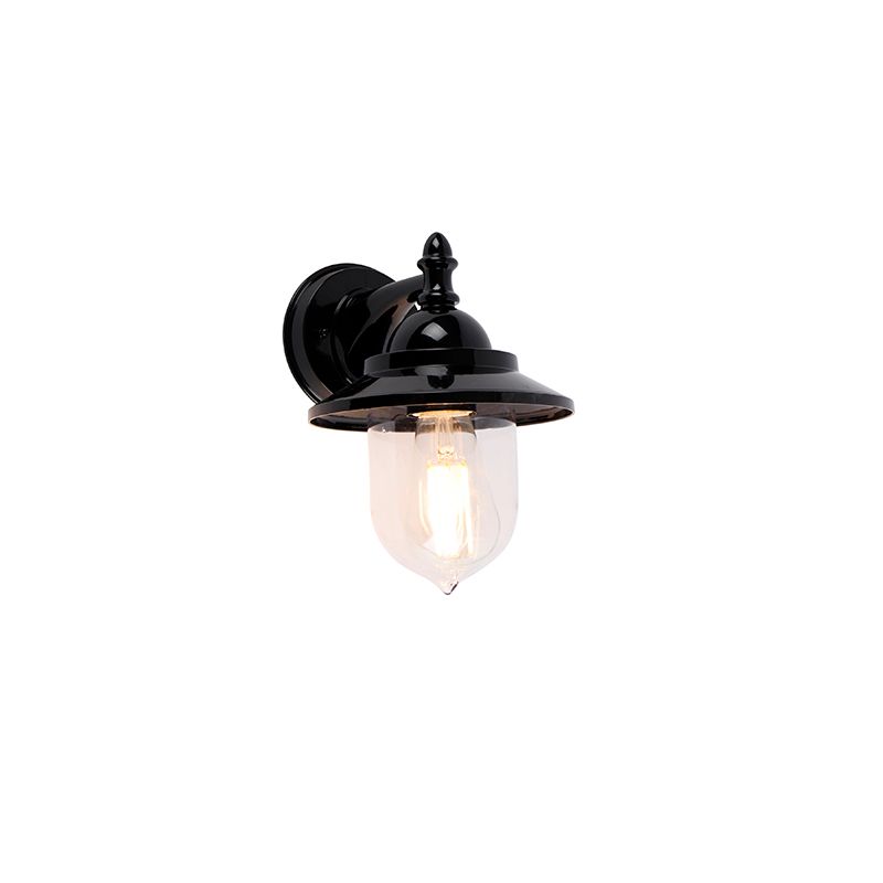 Klassieke buiten wandlamp zwart IP44 - Oxford