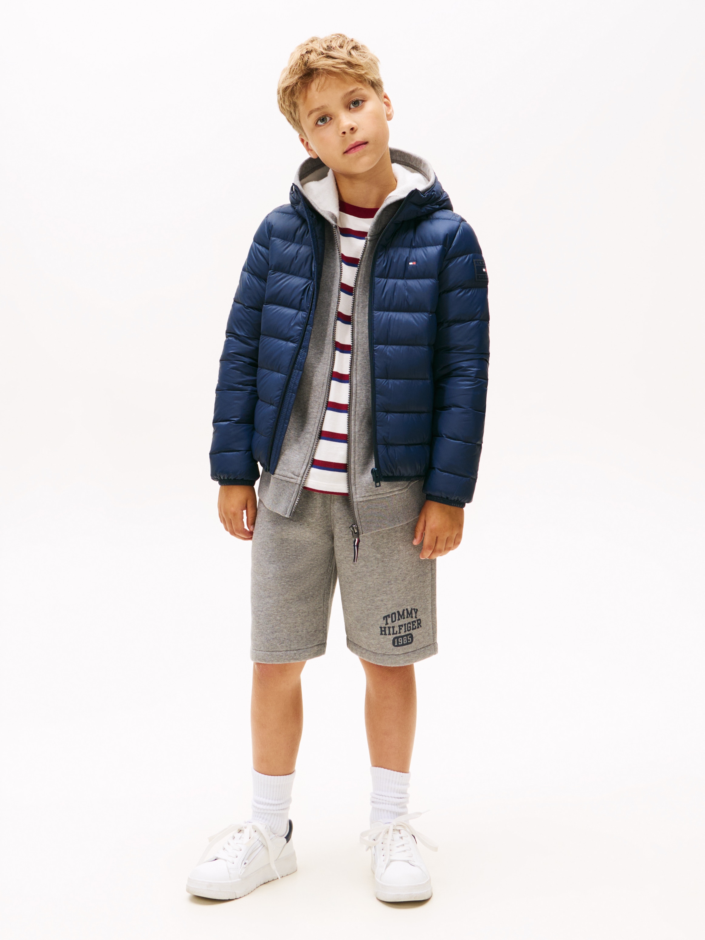 Tommy Hilfiger Steppjacke »U LIGHT DOWN HOODED JACKET« mit Kapuze Kinder bis 16 Jahre