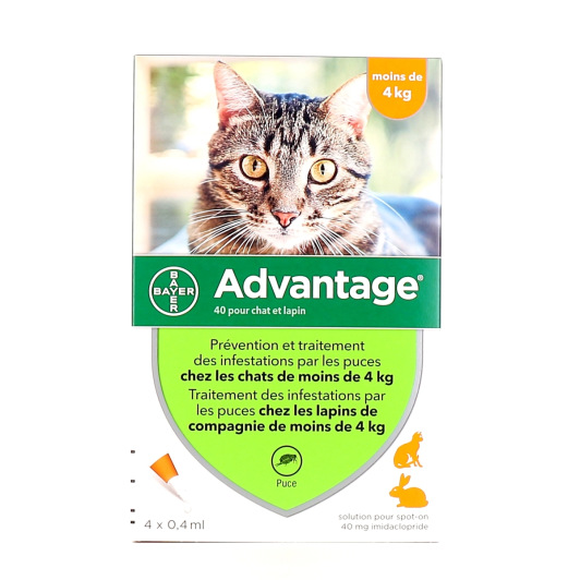Pipettes anti-puces chat et lapin Advantage