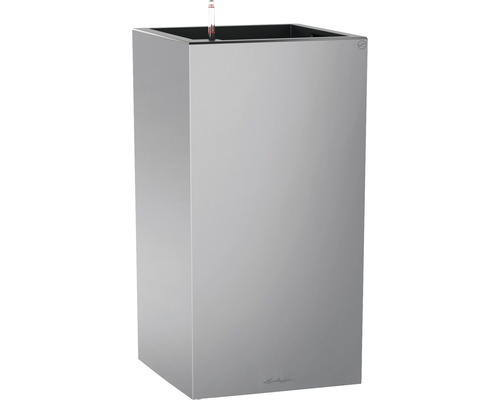 Lechuza Canto Premium plantenbak 40 x 40 x 75,8 cm zilver