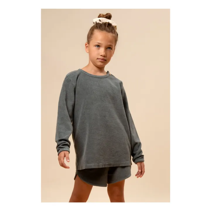 Studio Bohème Sweat Pimpi Eponge | Bleu gris
