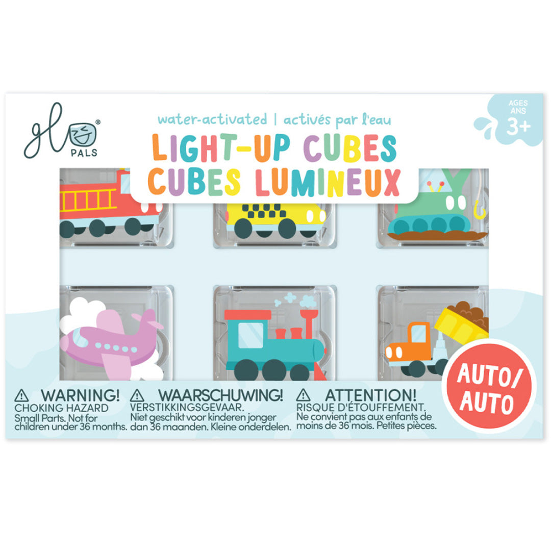glo pals limited edition lichtblokjes - auto - 6st