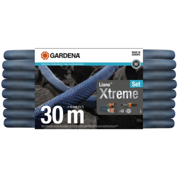 Gardena tuinslang textiel 30m Liano™ Xtreme (incl. spuit, koppelingen en kraanstuk)