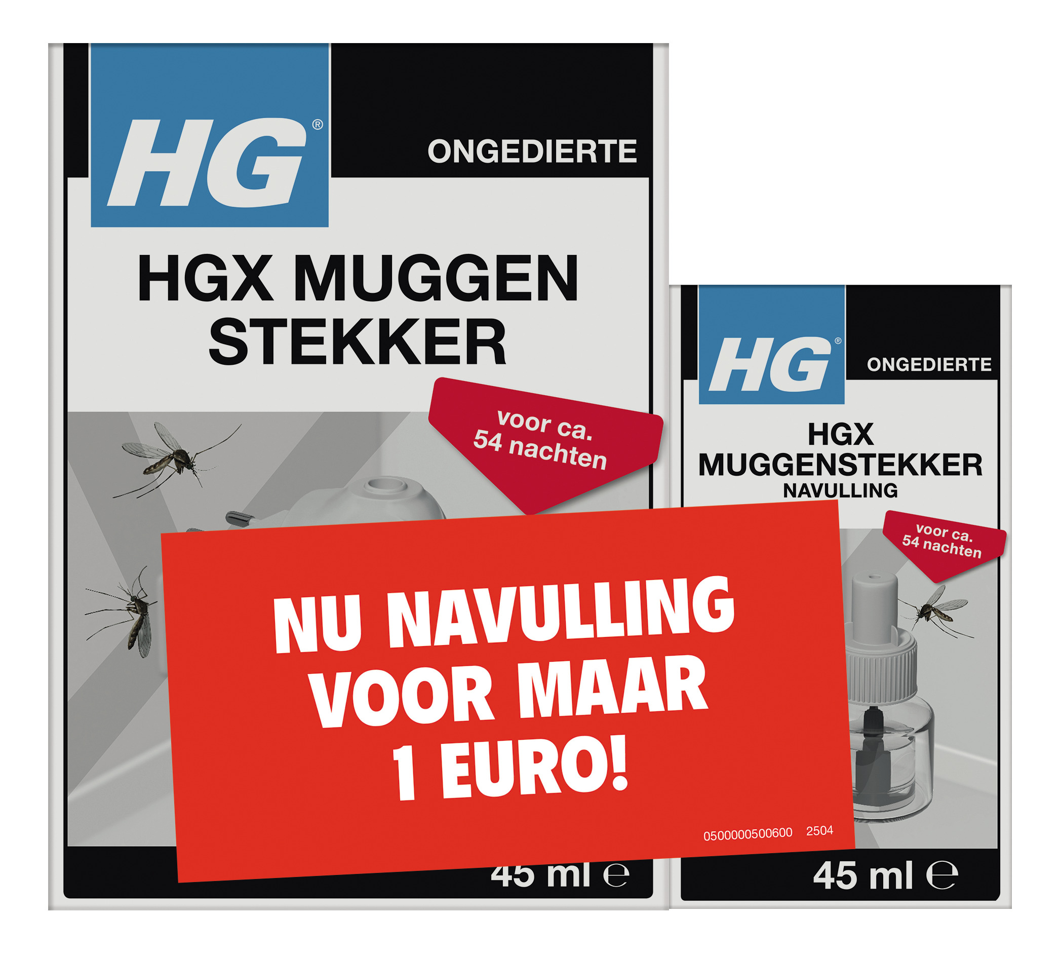 HG X Muggenstekker + Navulling (1 set)