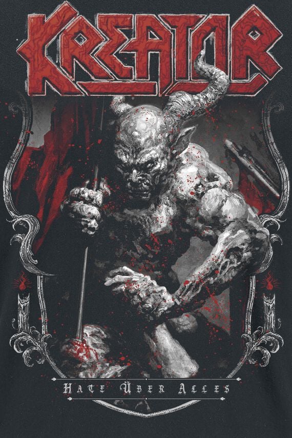 Hate Über Alles Crest | Kreator T-Shirt Manches courtes