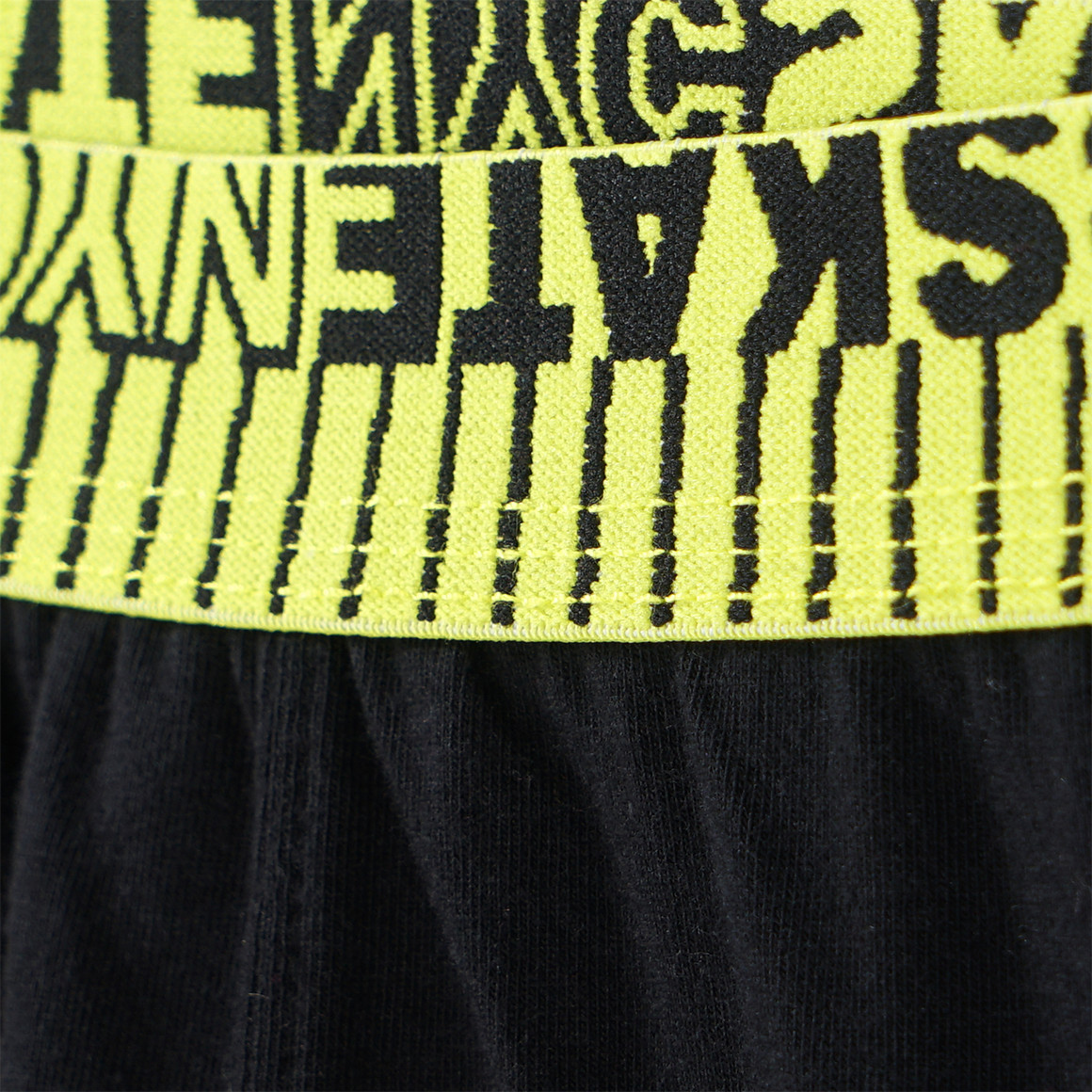 Yigga 3 Jungen Boxer mit farbigem Webbund schwarz