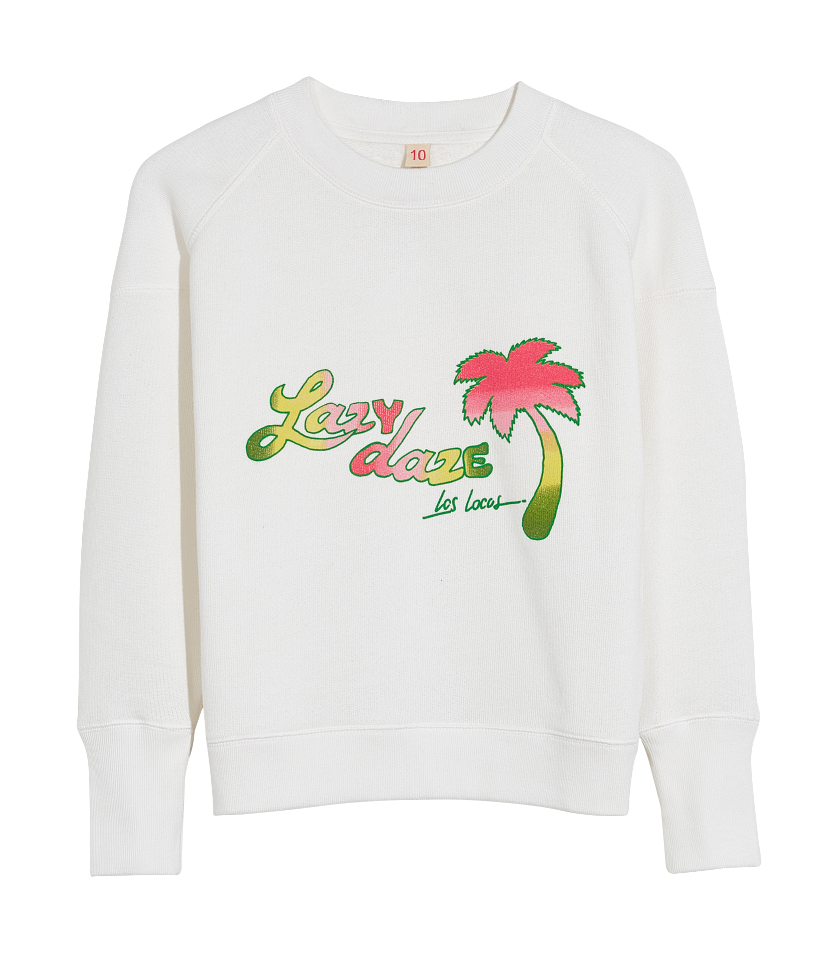 FADEM - Sweat col rond en coton mélangé | Blanc