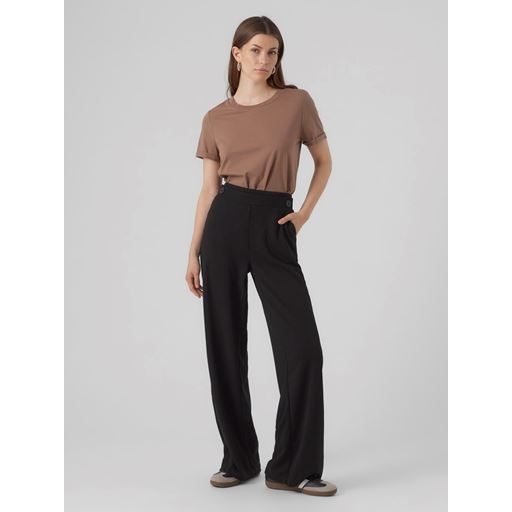 Vero Moda Liva Wide Bukser, Black, XL/L32