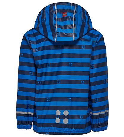 LEGO? Wear Regnjakke - Blå/Navystribet