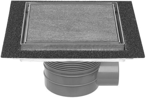 Easy drain - Aqua Plus Quattro - Vloerput - RVS - Betegelbaar Rooster