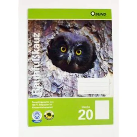 Greenpeace 47020 Schulheft, A4, Lineatur 20, blanko