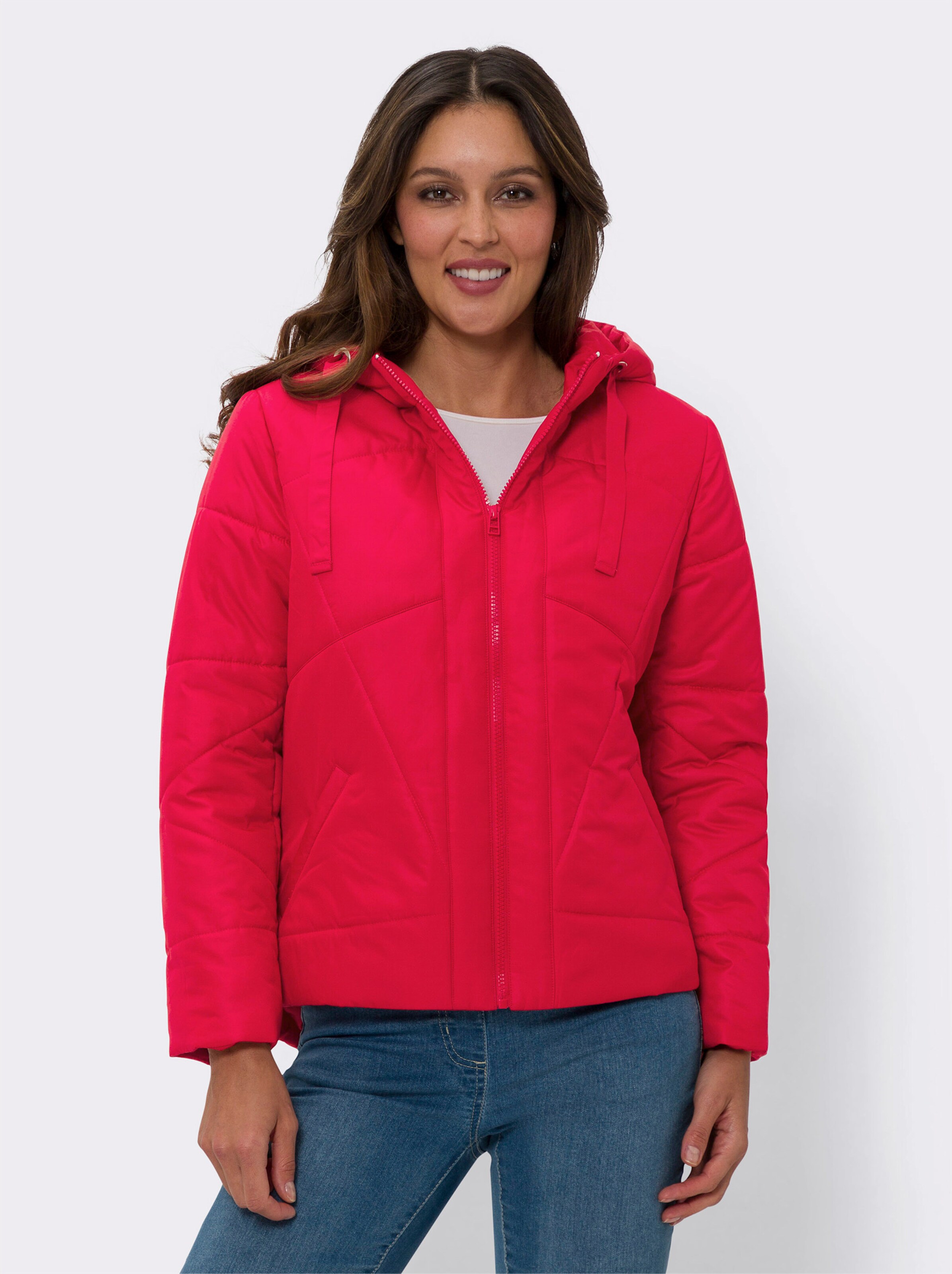 Steppjacke mit Kapuze