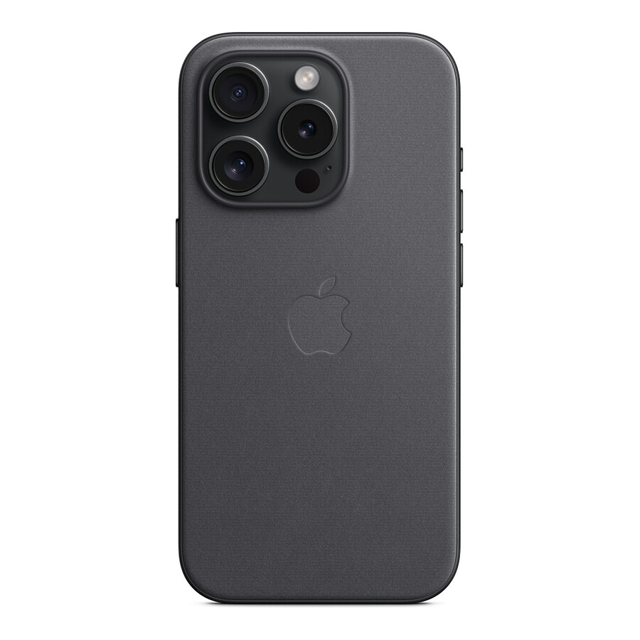 Apple Coque en tissage fin avec MagSafe pour iPhone 15 Pro - Noir