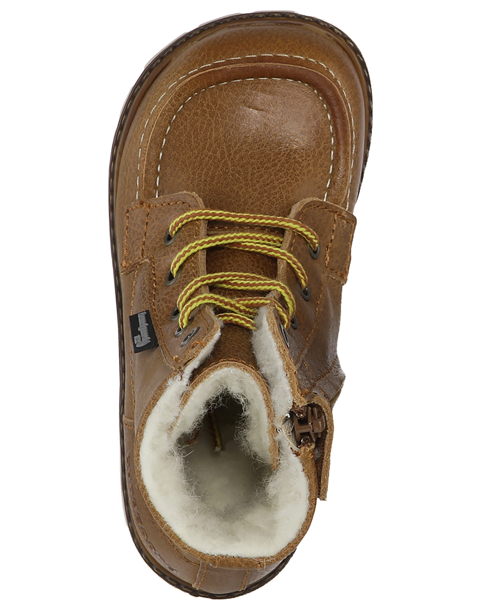 Schnür-Winterboots TERRY TEX gefüttert in tan