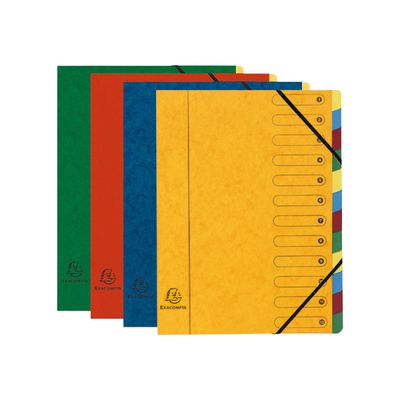 Exacompta Harmonika - Trieur 12 positions - disponible dans différentes couleurs