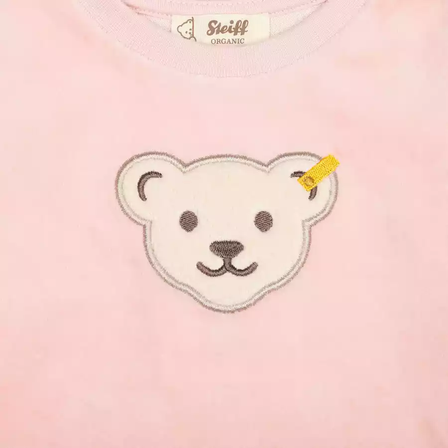 Steiff Sweatshirt GOTS silver pink