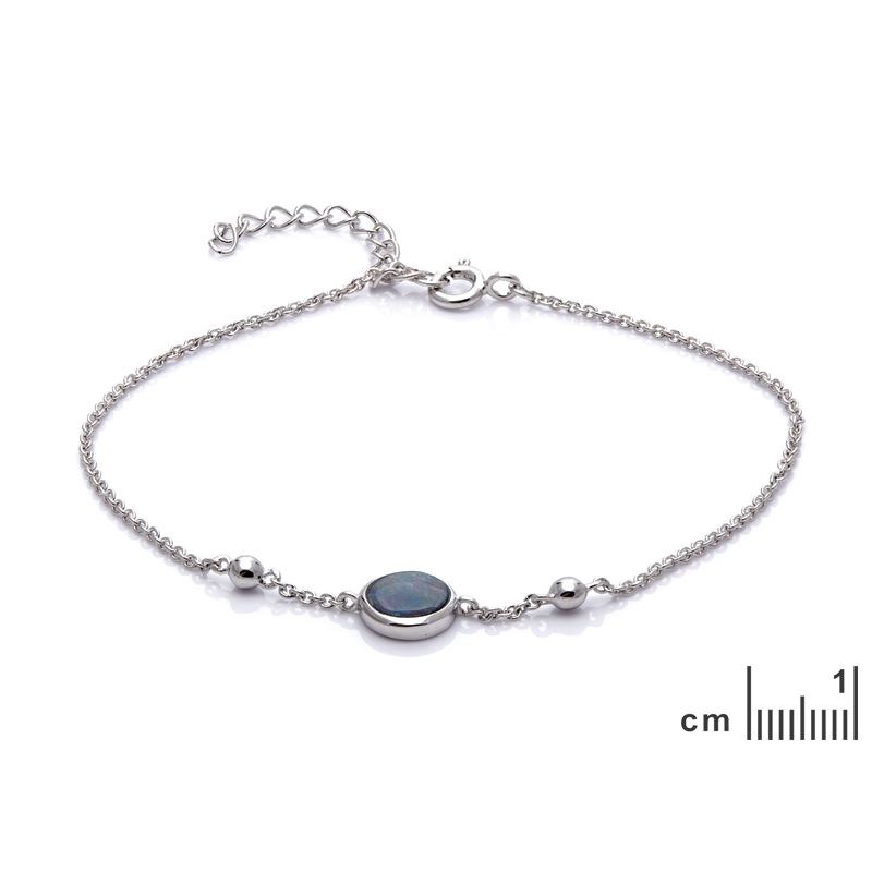 Bracelet argent 925 Opale d'Australie