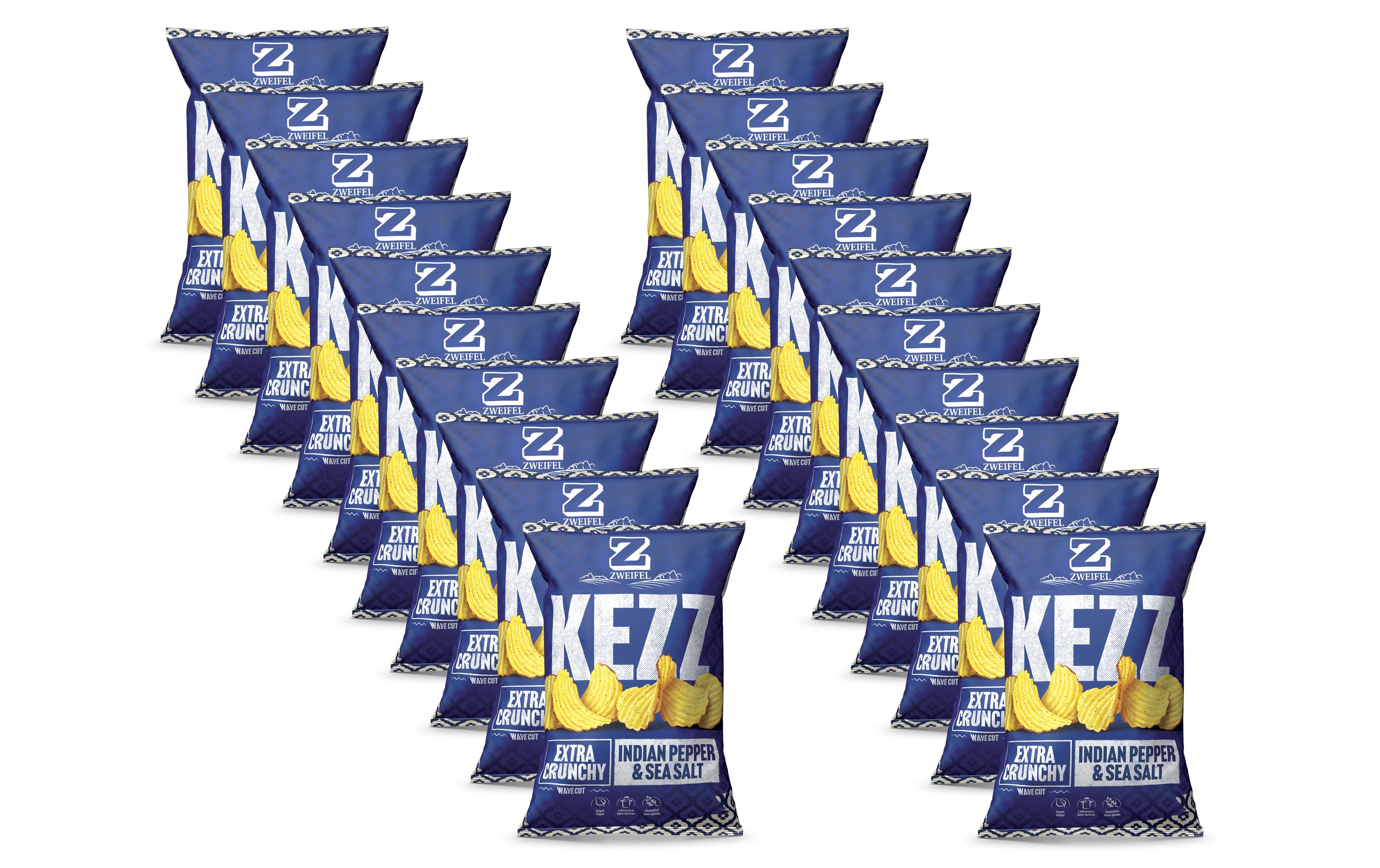KEZZ Chips Pepper and Salt 20 x 35 gKartoffelchips
