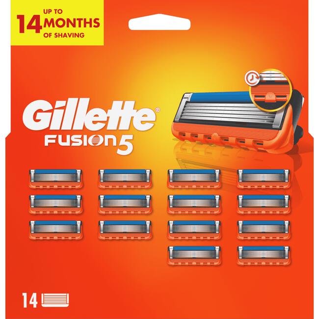 Gillette Fusion5 Navulmesjes 14 Stuks