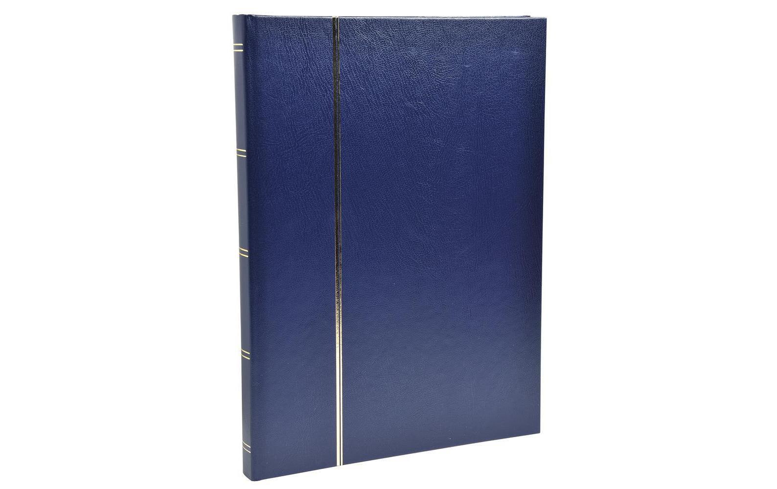 Sammelalbum Briefmarken, 22.5 x 30.5 cm, 48 Seiten, BlauAlbum zum Sammeln