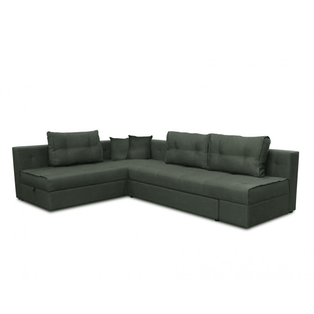 VitaliSpa Ecksofa MILTON Schlaffunktion Couch Schlafsofa Bett Bettkasten Taschenfederkern Sofa XXL