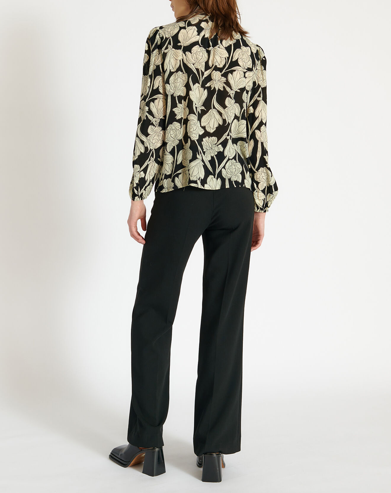 Zapa Blouse Balina imprimée noire