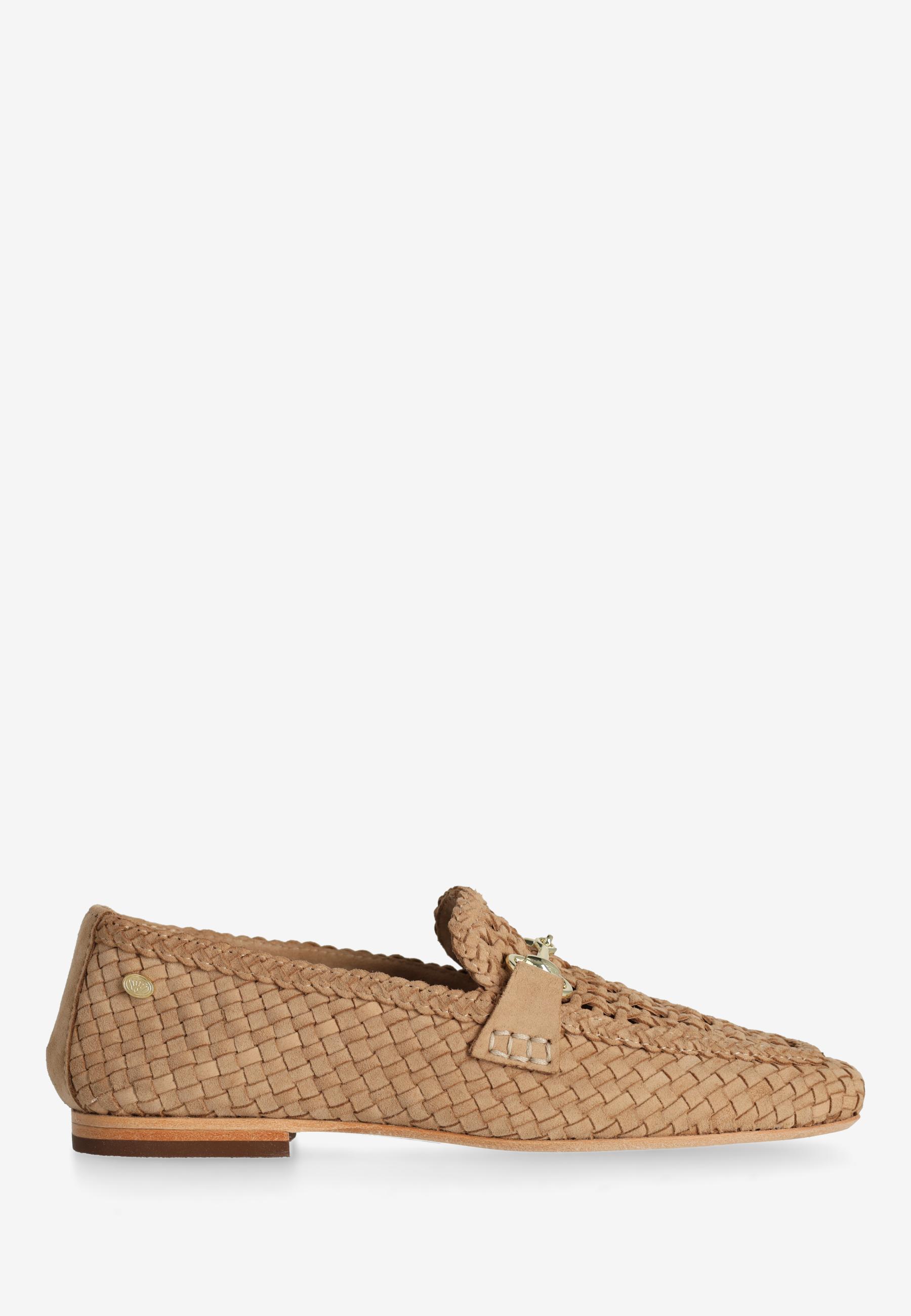 JOLIEN LOAFER woven suede Taupe