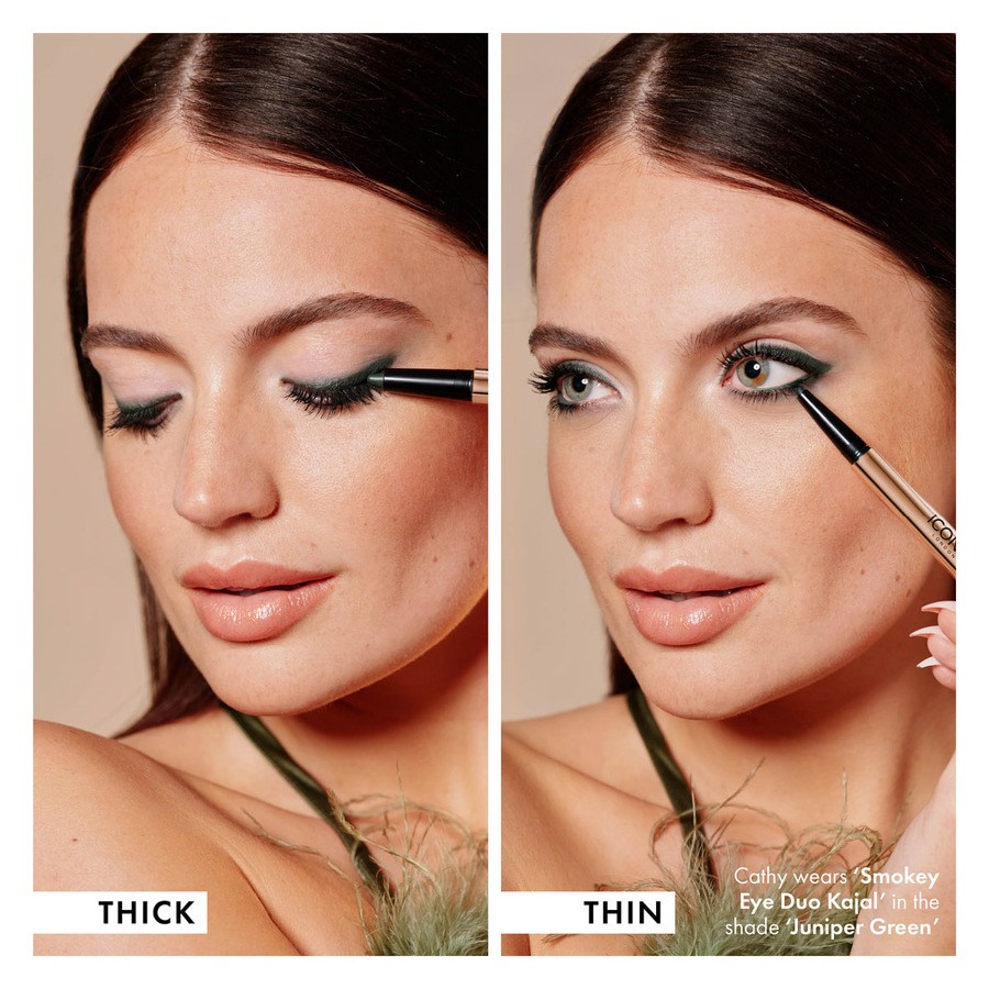 Iconic London Eyeliner Duo Smokey Eye Juniper Green 1,1g
