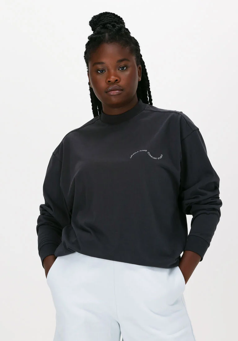 CATWALK JUNKIE zwarte catwalk junkie sweater ls the wave