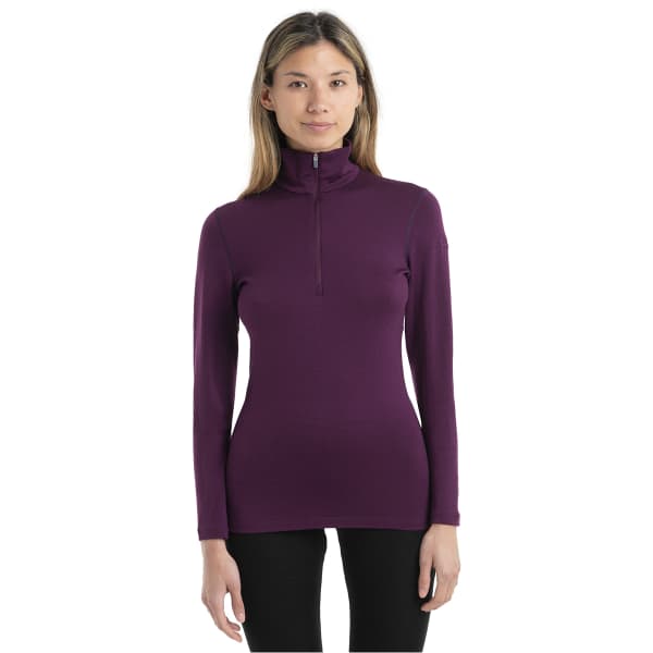 T-shirt thermique ICEBREAKER W 260 TECH LS HALF ZIP NIGHTSHADE