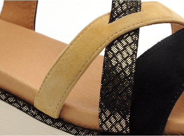 Fugitive nu pieds talons femme kiry noir