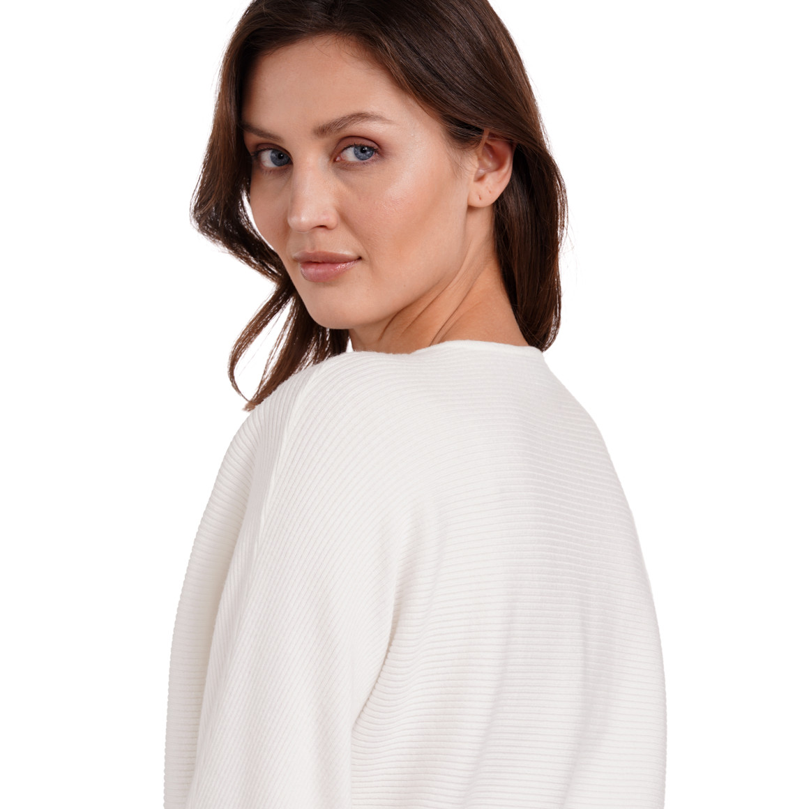 Gina Benotti Damen Strickpullover aus Viskose-Mix cremeweiss
