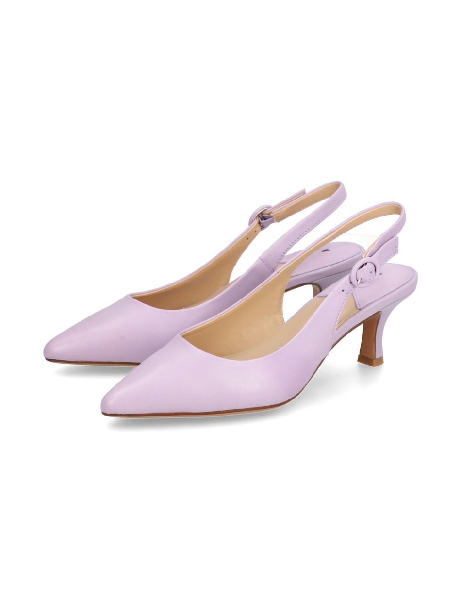 Glattleder Slingpumps