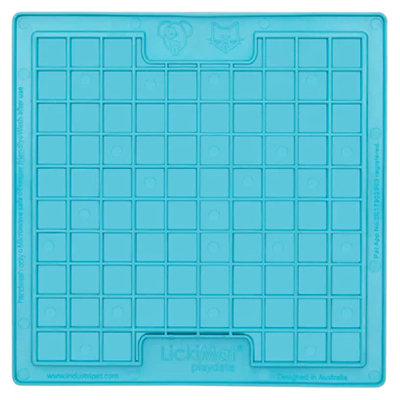 LickiMat Playdate Schleckmatte für Hunde & Katzen Türkis 20x20cm
