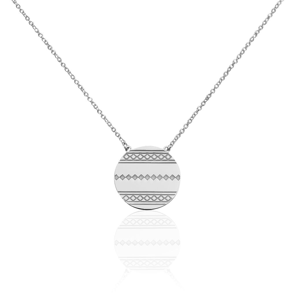 Collier Inca Argent Blanc